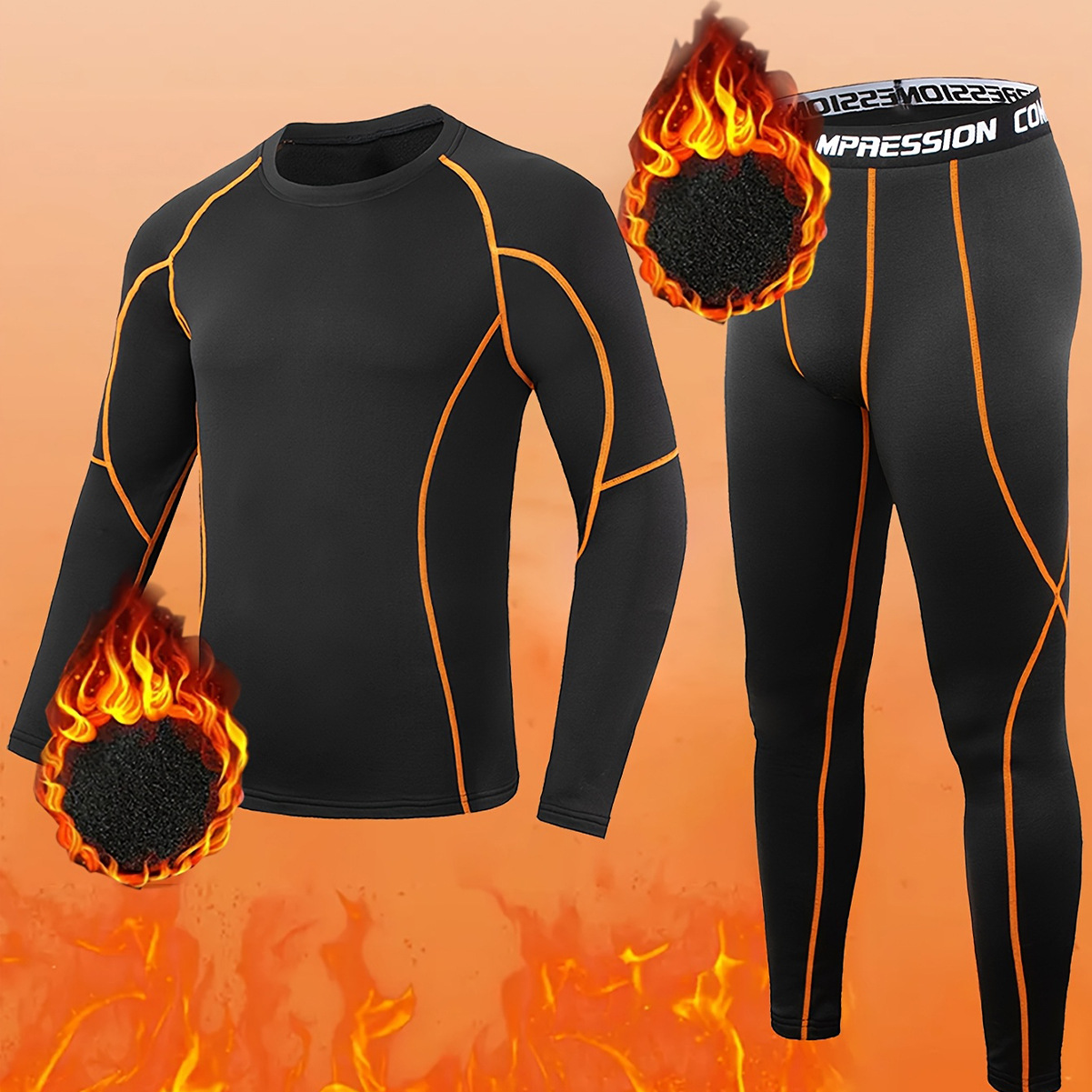 Winter Mens Fleece Athletic 2  - Compression Long Pant ulasan dan harga