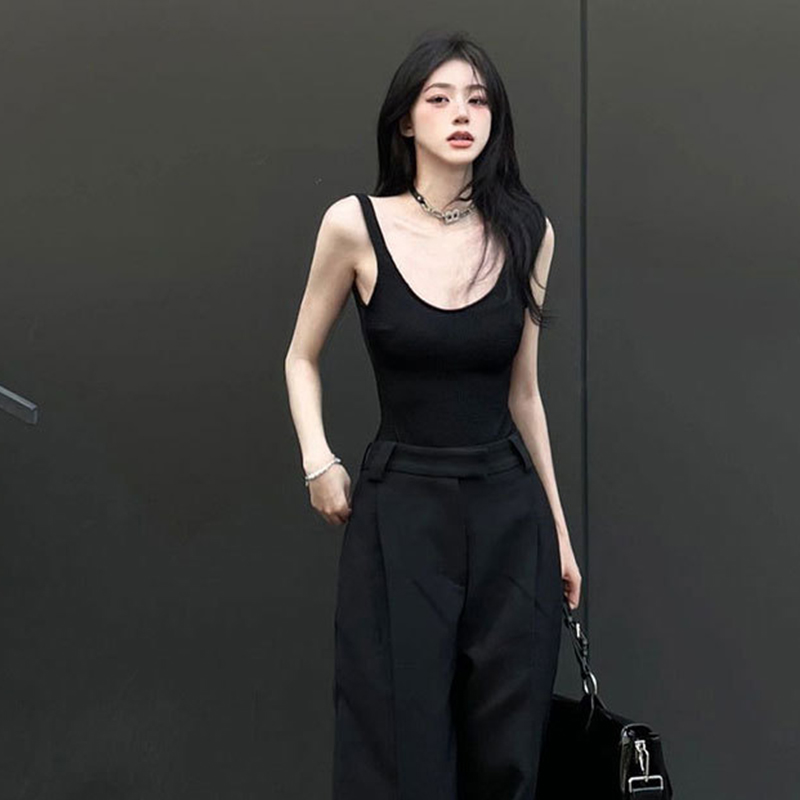 Black Strappy Bodysuit Sexy Ba - Suspender Tank Top ulasan dan harga