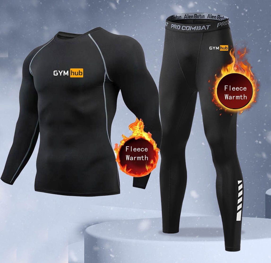 New 2-pieces Winter Warm Men U - Thermal Long John ulasan dan harga
