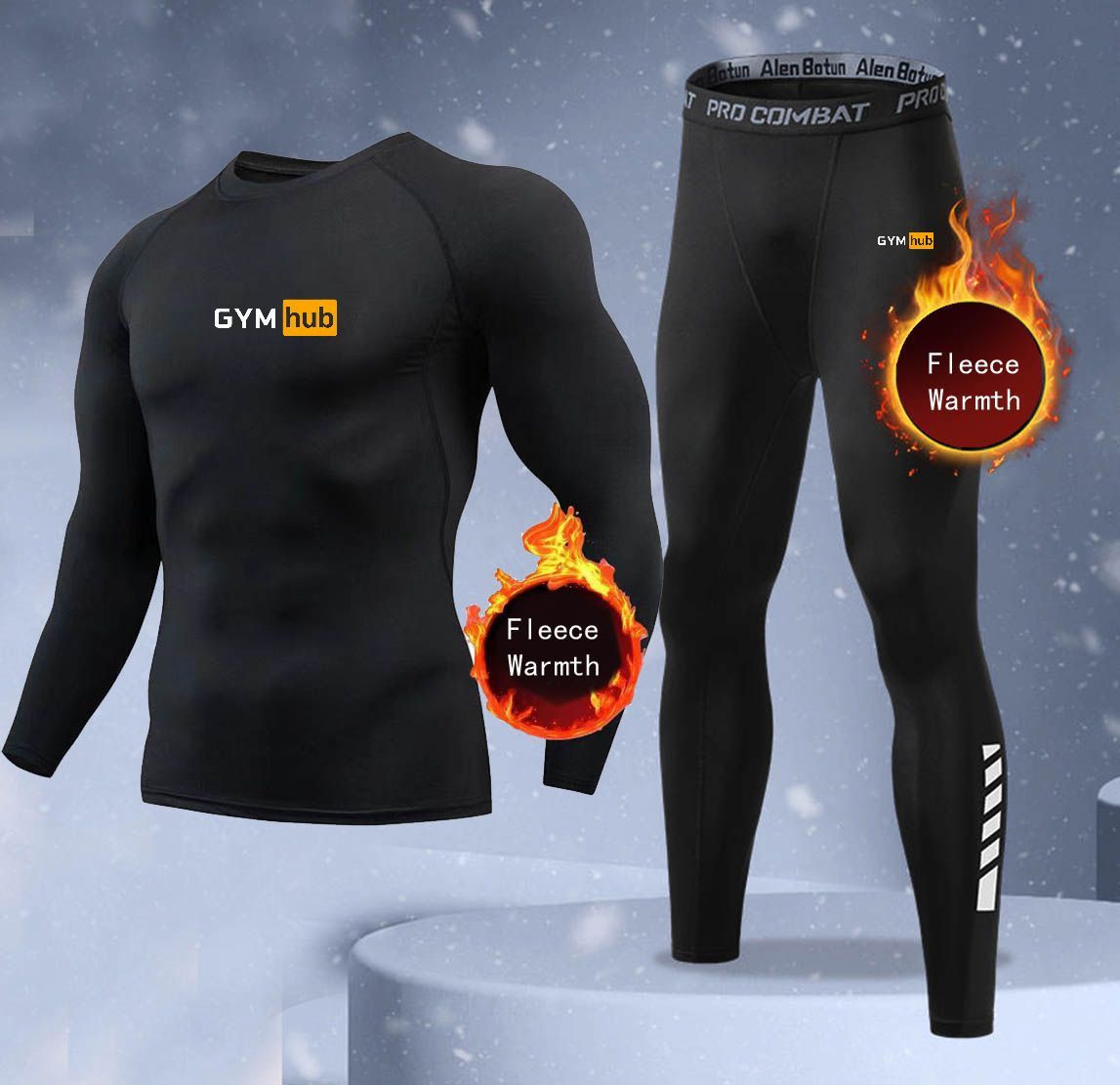 New 2-pieces Winter Warm Men U - Thermal Long John ulasan dan harga