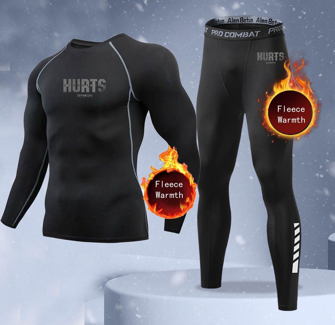 New 2-pieces Winter Warm Men U - Thermal Long John ulasan dan harga