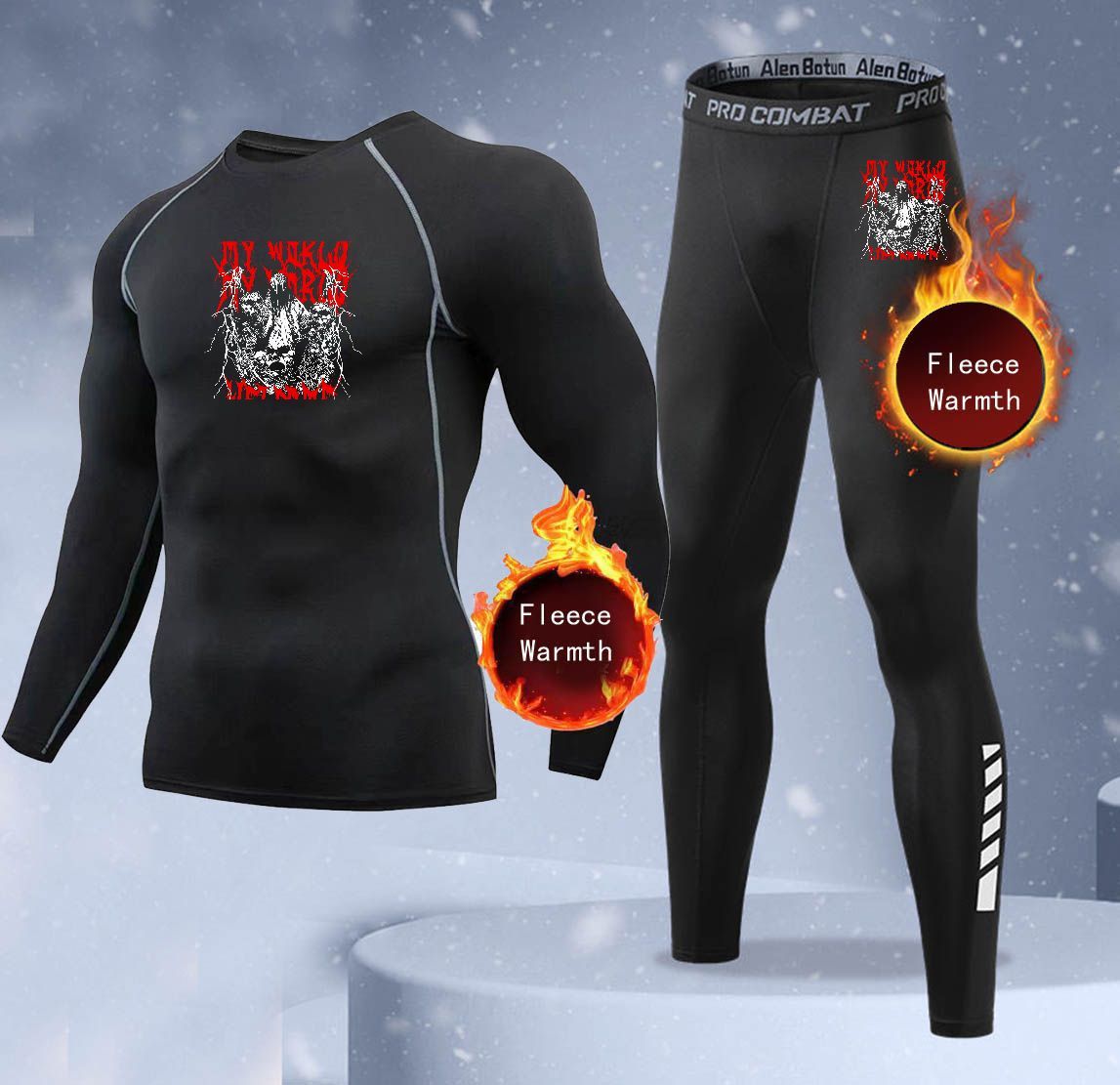 New 2-pieces Winter Warm Men U - Thermal Long John ulasan dan harga