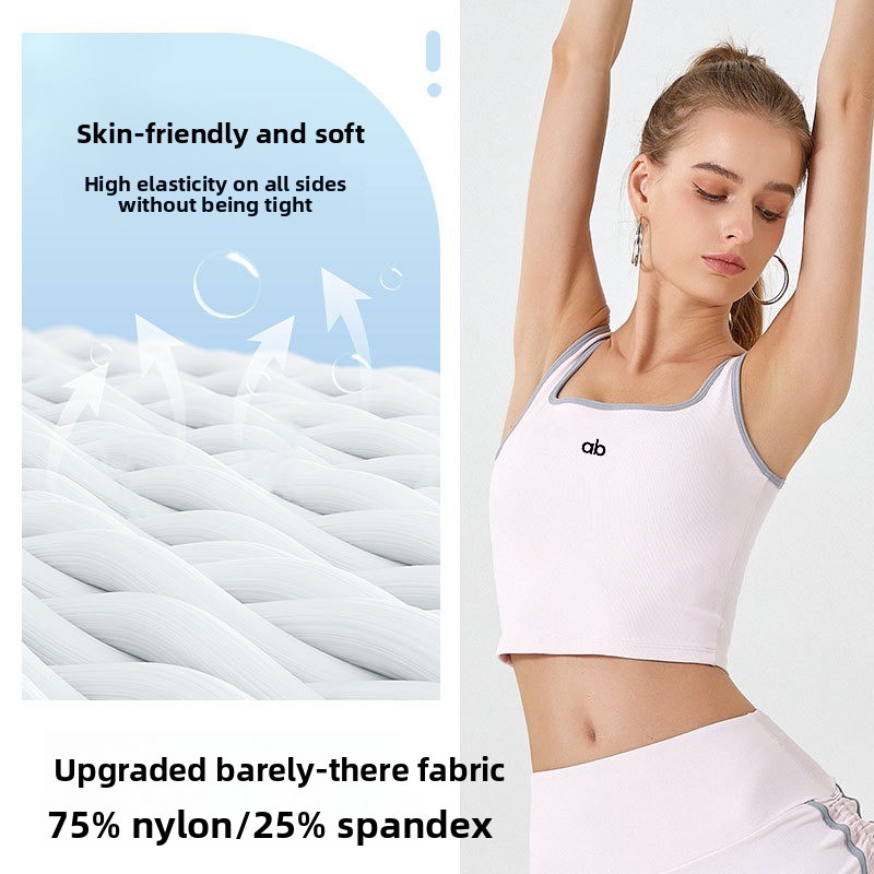 Women Summer Ribbed Yoga Tank  - Suspender Tank Top ulasan dan harga