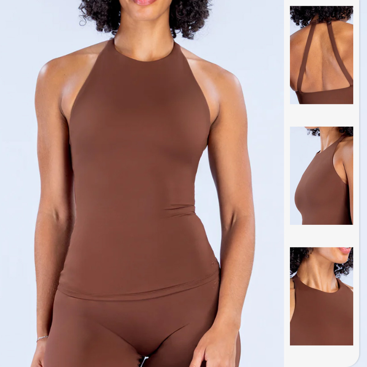 Women Halter Tank Top Built In - Suspender Tank Top ulasan dan harga