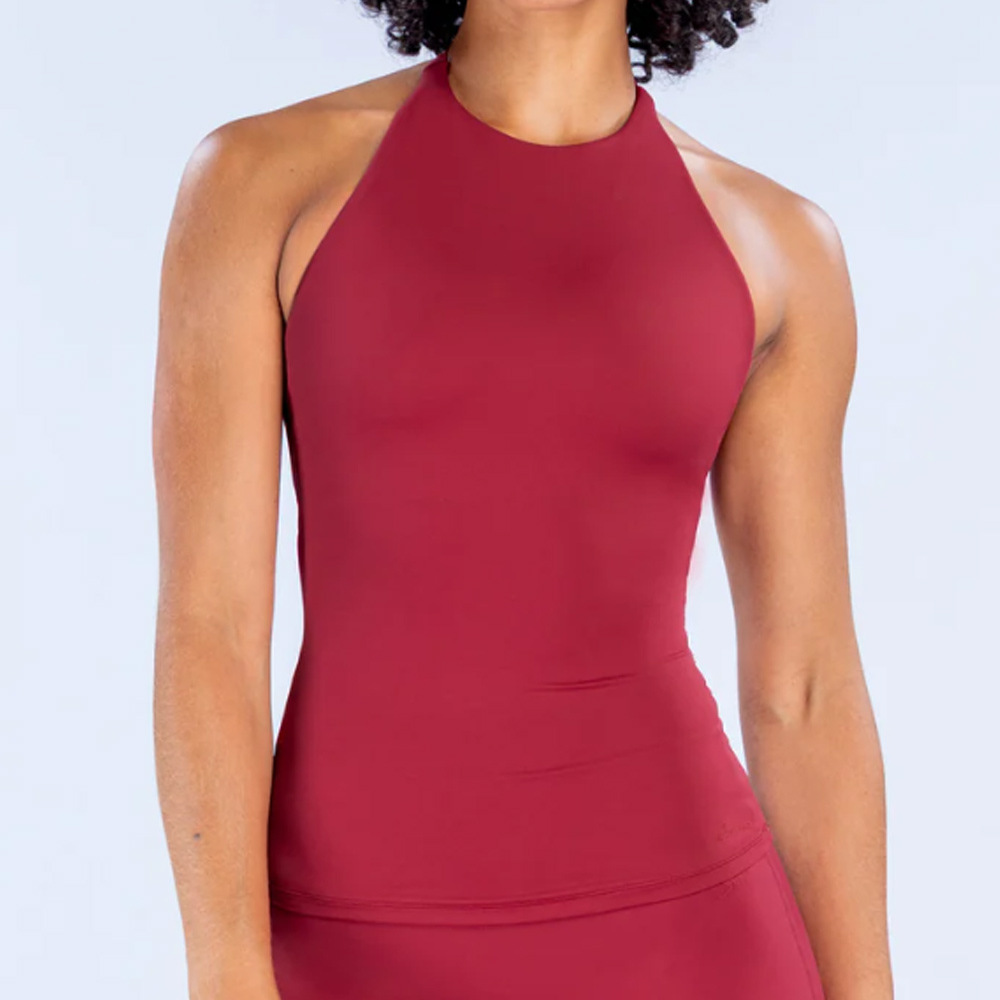 Women Halter Tank Top Built In - Suspender Tank Top ulasan dan harga