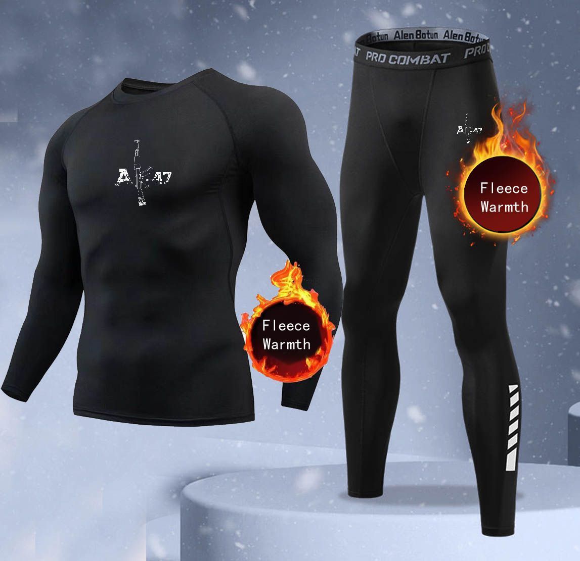 New 2-pieces Winter Warm Men U - Thermal Long John ulasan dan harga